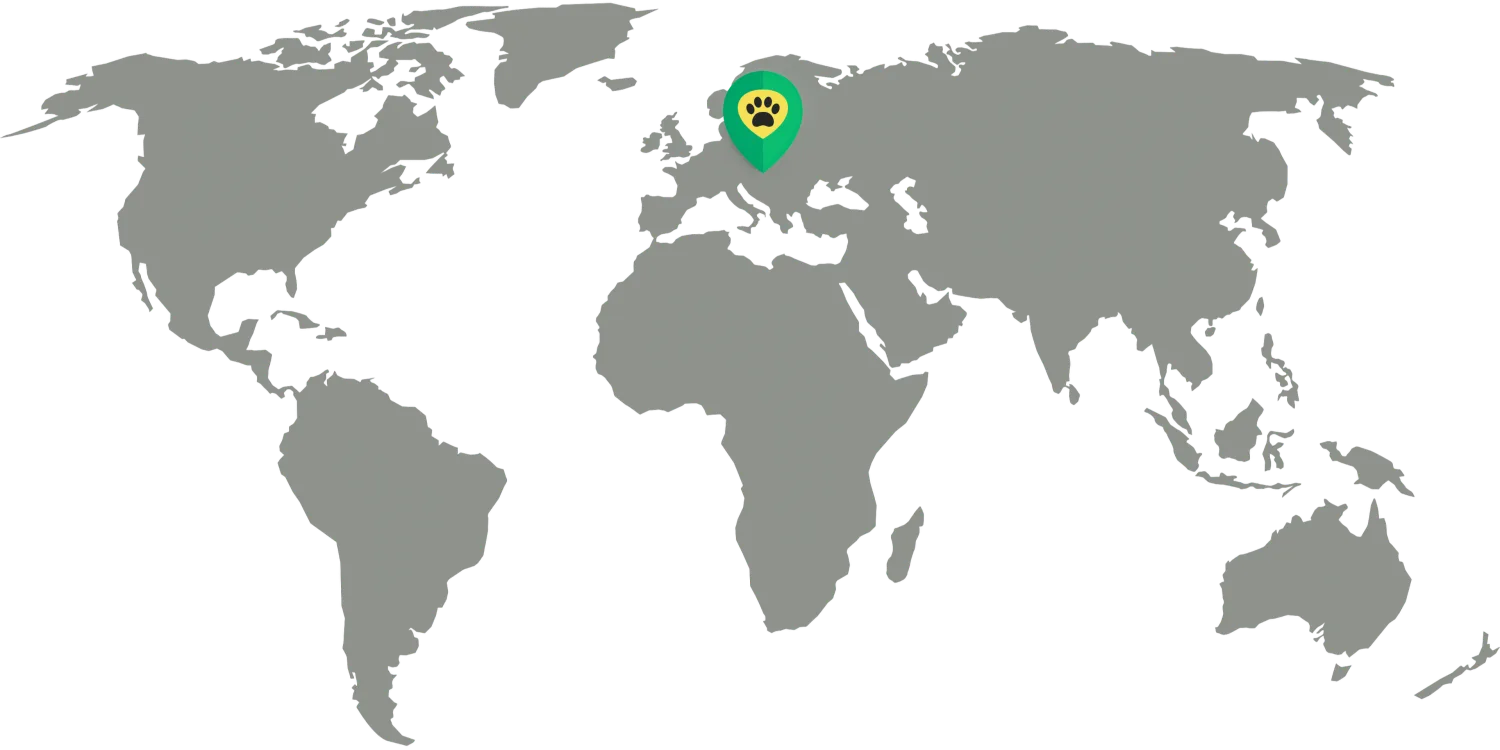 Map of Europe with DOGOUT community pins
