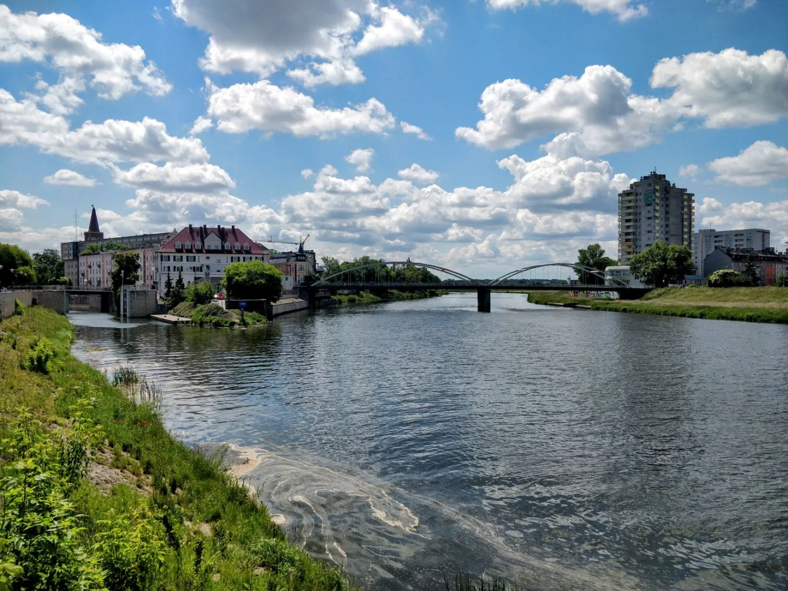 Opole cityscape, illustrating a guide to dog-friendly walks