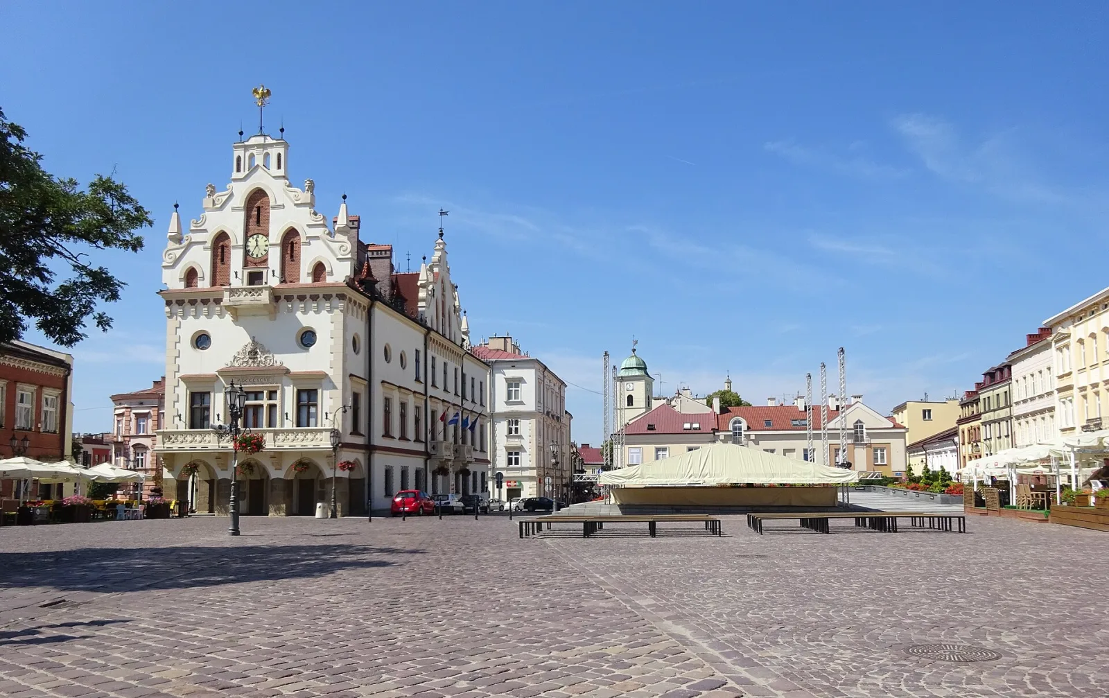 Rzeszów cityscape, illustrating a guide to dog-friendly walks